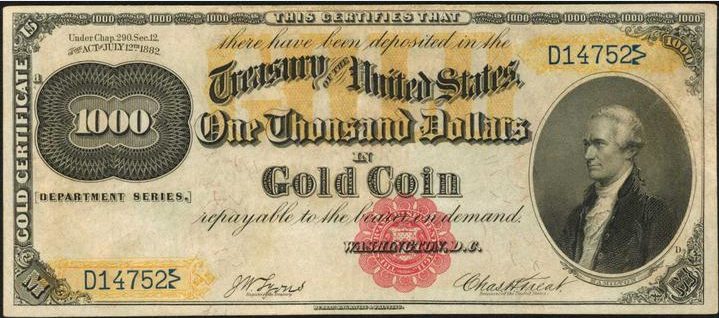 1915 $10,000 Gold Certificates Photo 8x10 US Treasury 