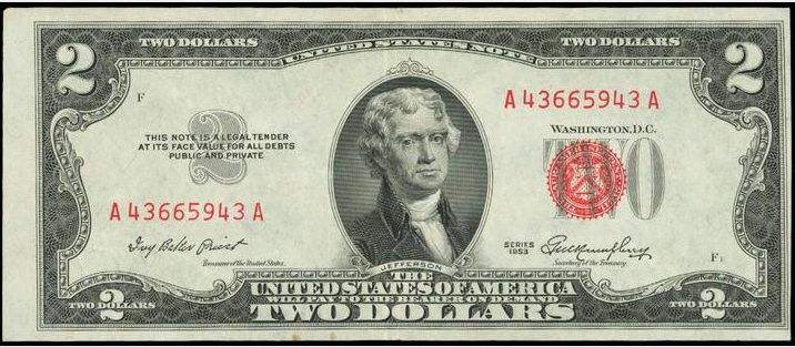 2 Dollar Bill Value Chart