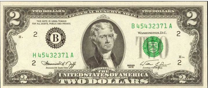 $2 BILL Two Dollar Bill COA & FOLIO! VIRGINIA LICENSED STATEHOOD U.S 