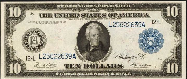 Series of 1914 $10 Bill Value | Sell Old Currency