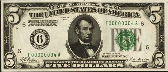 Old Five Dollar Bills - Values and Pricing | Sell Old Currency