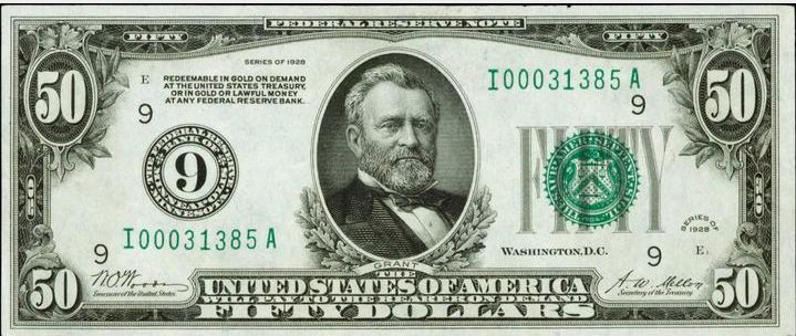 Old Fifty Dollar Bill Value | Sell Old Currency